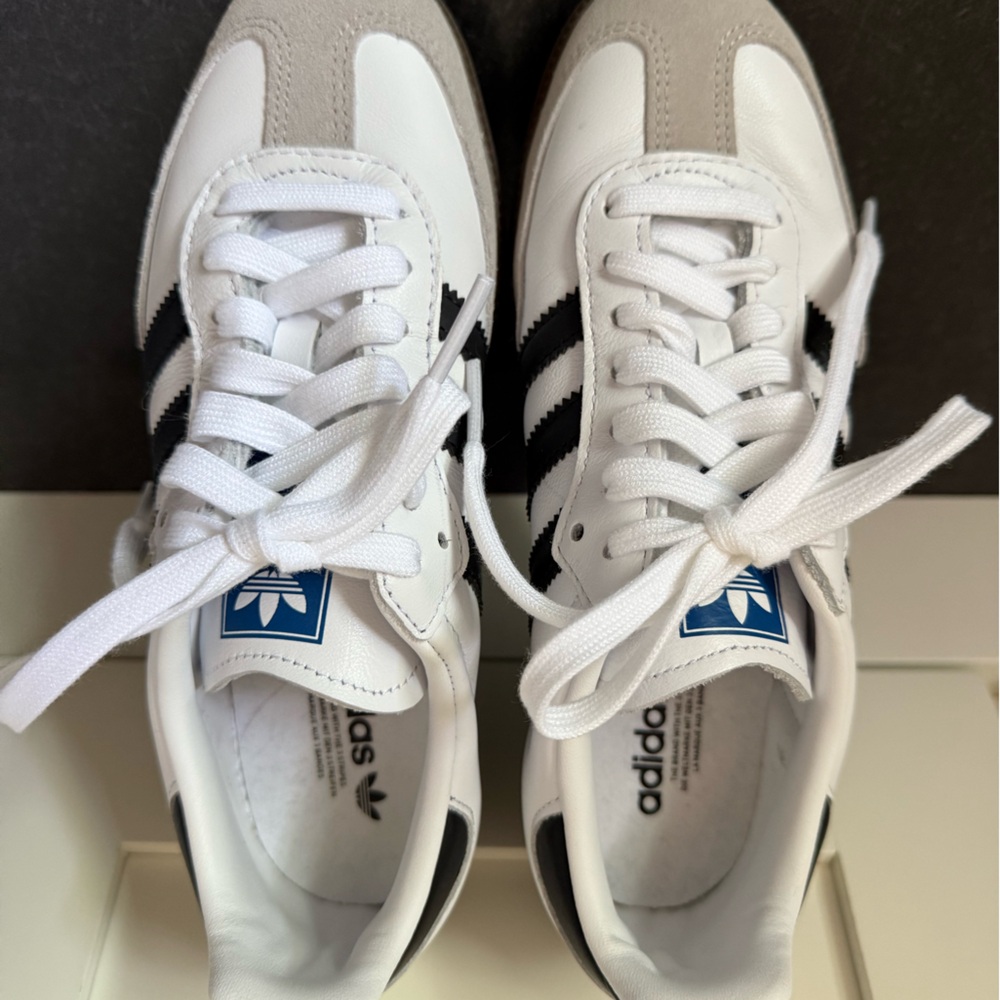 Adidas Samba Women’s White and Black Sneakers